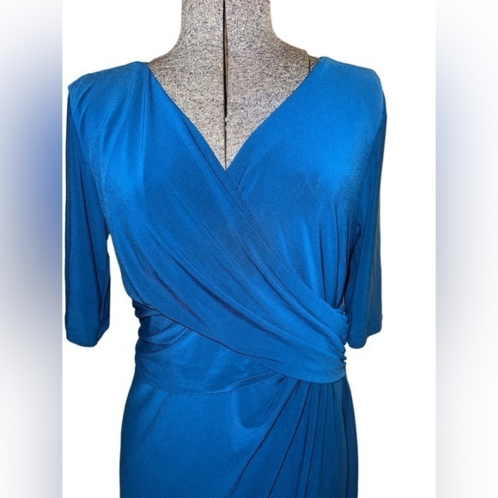 Chaps Dress, Large, Blue
